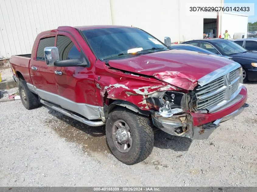 2006 Dodge Ram 2500 Slt VIN: 3D7KS29C76G142433 Lot: 40185309