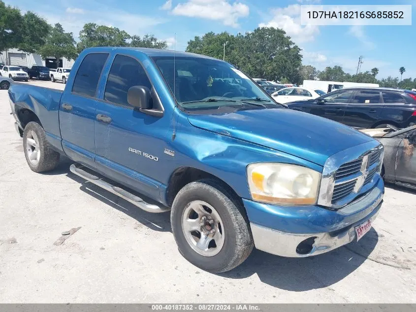 2006 Dodge Ram 1500 Slt VIN: 1D7HA18216S685852 Lot: 40187352