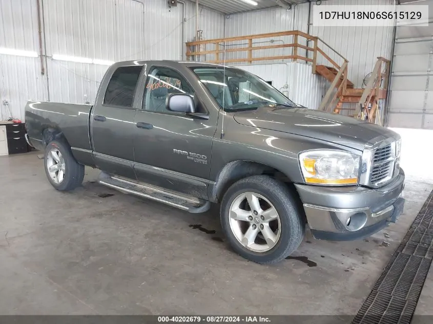 2006 Dodge Ram 1500 Slt/Trx4 Off Road/Sport VIN: 1D7HU18N06S615129 Lot: 40202679