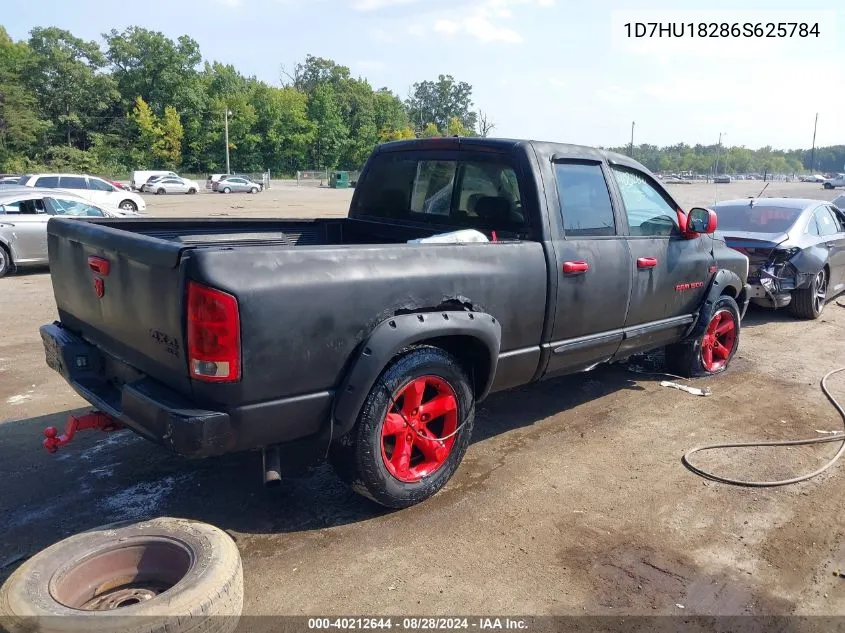 2006 Dodge Ram 1500 Slt/Trx4 Off Road/Sport VIN: 1D7HU18286S625784 Lot: 40212644