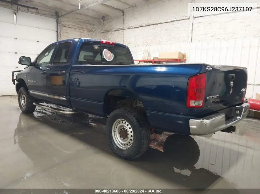 2006 Dodge Ram 2500 Laramie VIN: 1D7KS28C96J237107 Lot: 40213605