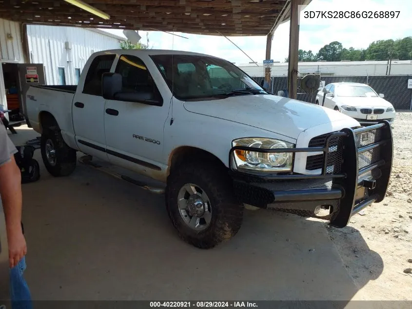 2006 Dodge Ram 2500 Slt/Trx4 Off Road/Sport/Power Wagon VIN: 3D7KS28C86G268897 Lot: 40220921