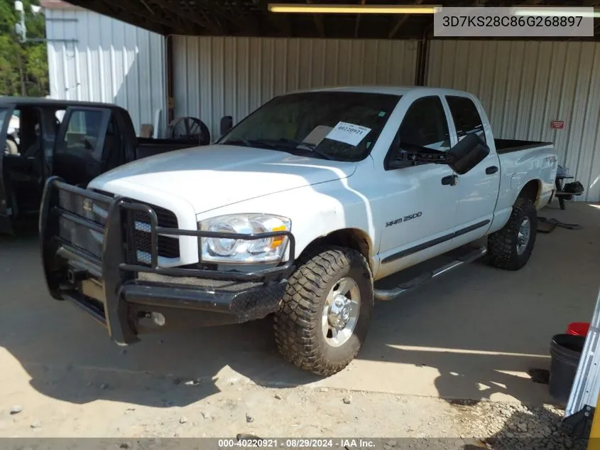 2006 Dodge Ram 2500 Slt/Trx4 Off Road/Sport/Power Wagon VIN: 3D7KS28C86G268897 Lot: 40220921