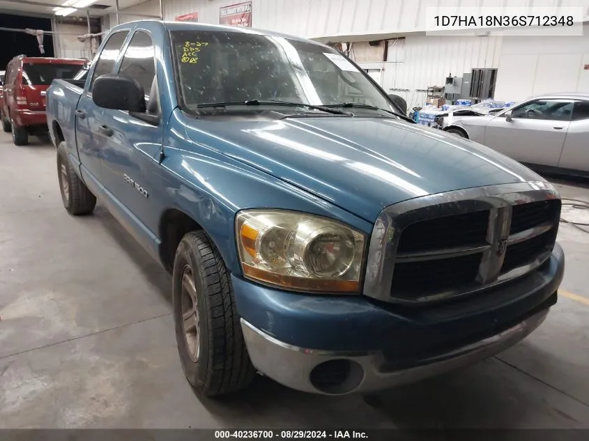 2006 Dodge Ram 1500 Slt VIN: 1D7HA18N36S712348 Lot: 40236700