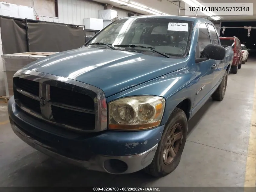 2006 Dodge Ram 1500 Slt VIN: 1D7HA18N36S712348 Lot: 40236700