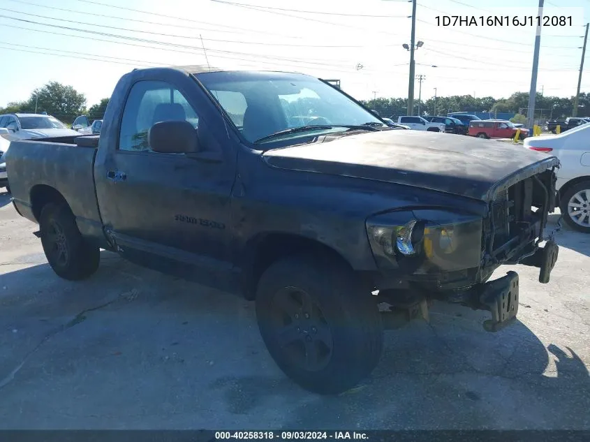 1D7HA16N16J112081 2006 Dodge Ram 1500 Slt