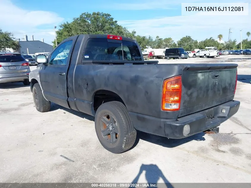 2006 Dodge Ram 1500 Slt VIN: 1D7HA16N16J112081 Lot: 40258318