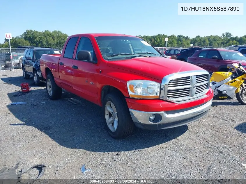 2006 Dodge Ram 1500 Slt VIN: 1D7HU18NX6S587890 Lot: 40259493