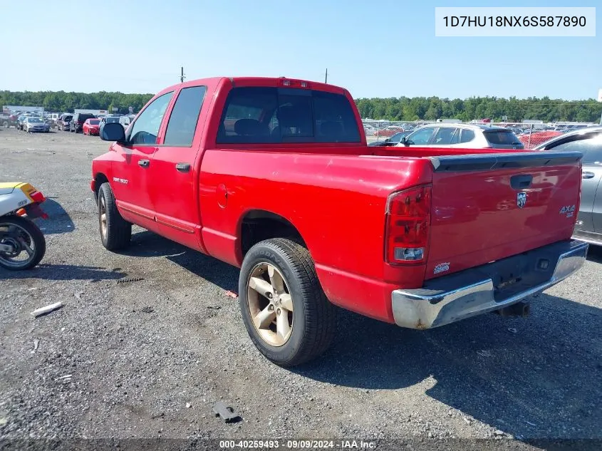 2006 Dodge Ram 1500 Slt VIN: 1D7HU18NX6S587890 Lot: 40259493