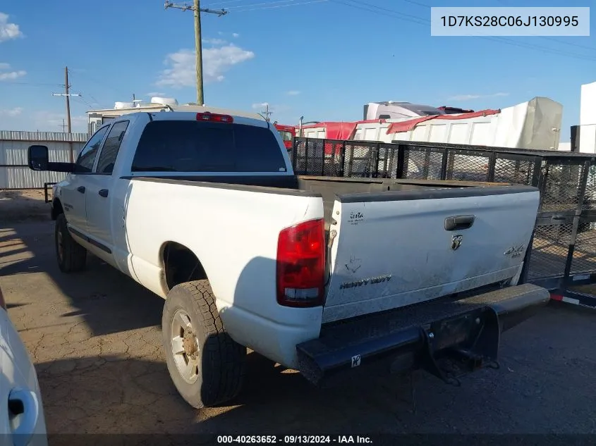 1D7KS28C06J130995 2006 Dodge Ram 2500 Slt/Sport