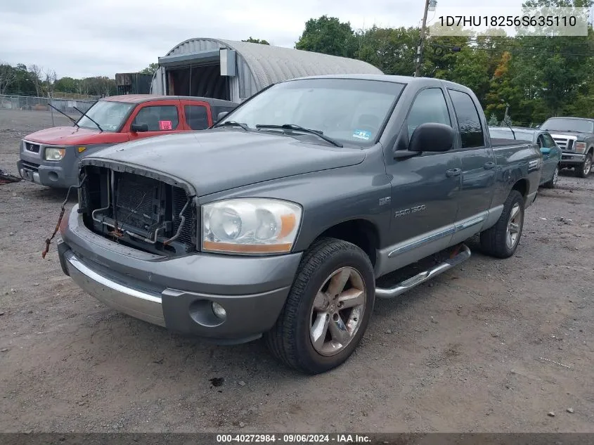 2006 Dodge Ram 1500 Laramie VIN: 1D7HU18256S635110 Lot: 40272984