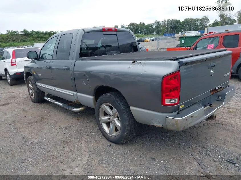 2006 Dodge Ram 1500 Laramie VIN: 1D7HU18256S635110 Lot: 40272984