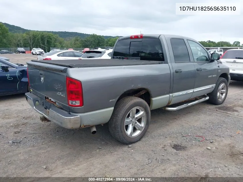 2006 Dodge Ram 1500 Laramie VIN: 1D7HU18256S635110 Lot: 40272984