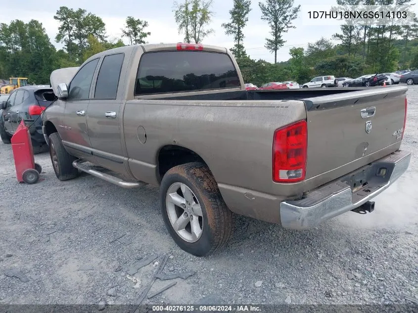 2006 Dodge Ram 1500 Slt VIN: 1D7HU18NX6S614103 Lot: 40276125