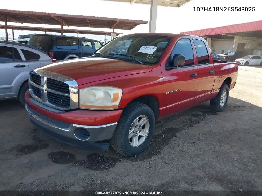 2006 Dodge Ram 1500 Slt VIN: 1D7HA18N26S548025 Lot: 40277072