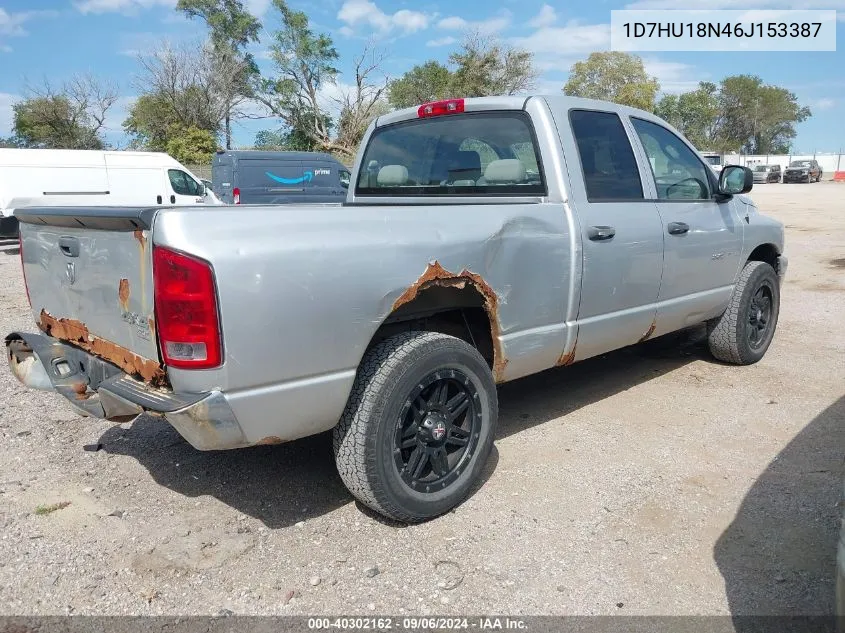 2006 Dodge Ram 1500 Slt VIN: 1D7HU18N46J153387 Lot: 40302162