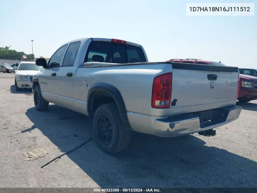 1D7HA18N16J111512 2006 Dodge Ram 1500 St