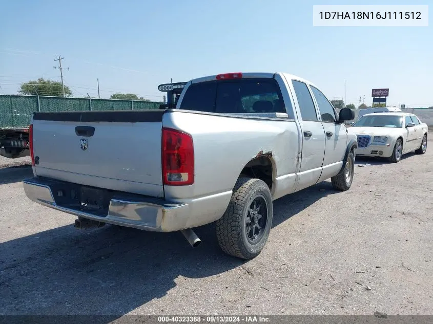 2006 Dodge Ram 1500 St VIN: 1D7HA18N16J111512 Lot: 40323388