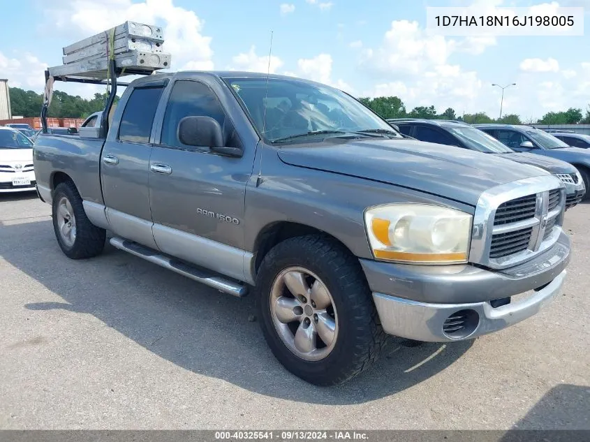 2006 Dodge Ram 1500 Slt VIN: 1D7HA18N16J198005 Lot: 40325541