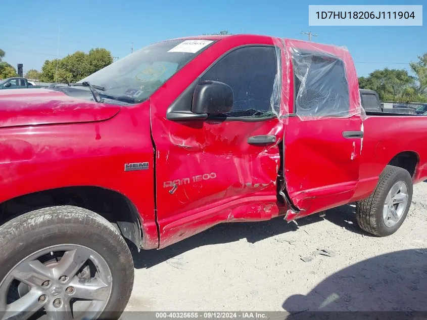 2006 Dodge Ram 1500 St/Slt VIN: 1D7HU18206J111904 Lot: 40325655