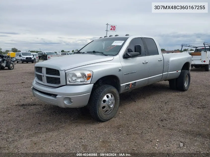 2006 Dodge Ram 3500 Slt/Sport VIN: 3D7MX48C36G167255 Lot: 40345865