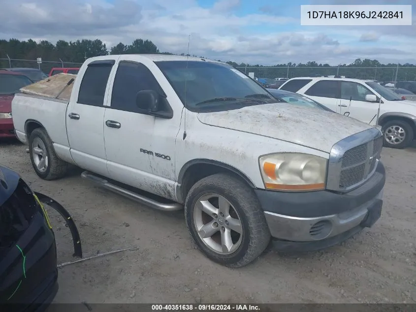 2006 Dodge Ram 1500 St VIN: 1D7HA18K96J242841 Lot: 40351638