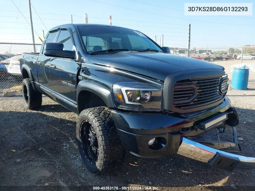 2006 Dodge Ram 2500 Laramie VIN: 3D7KS28D86G132293 Lot: 40353176