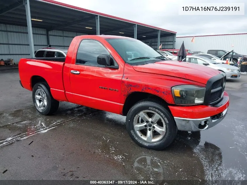 1D7HA16N76J239191 2006 Dodge Ram 1500 Slt