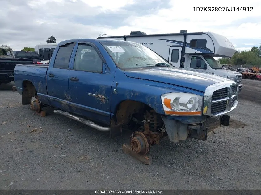 2006 Dodge Ram 2500 Slt/Trx4 Off Road/Sport/Power Wagon VIN: 1D7KS28C76J144912 Lot: 40373863