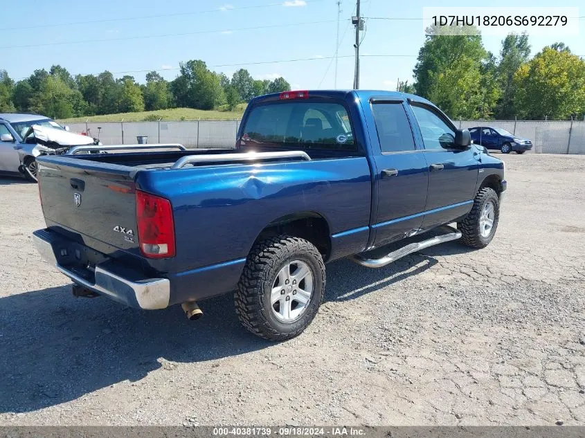 2006 Dodge Ram 1500 Slt VIN: 1D7HU18206S692279 Lot: 40381739