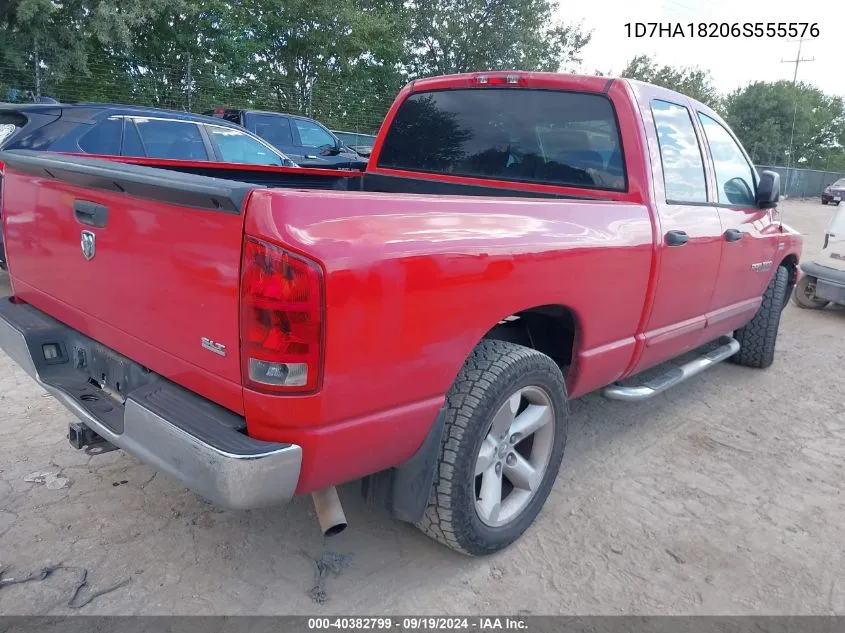 2006 Dodge Ram 1500 Slt VIN: 1D7HA18206S555576 Lot: 40382799