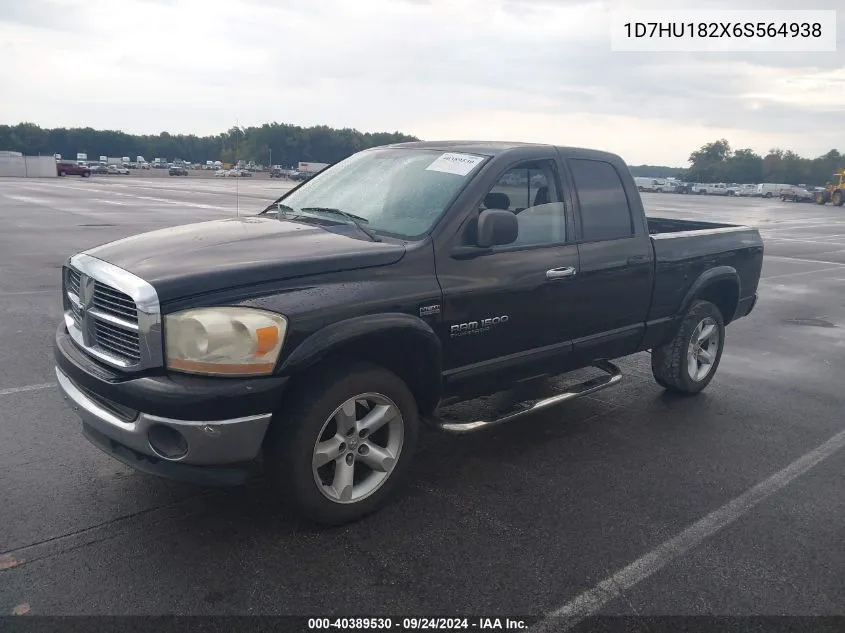 2006 Dodge Ram 1500 Slt VIN: 1D7HU182X6S564938 Lot: 40389530