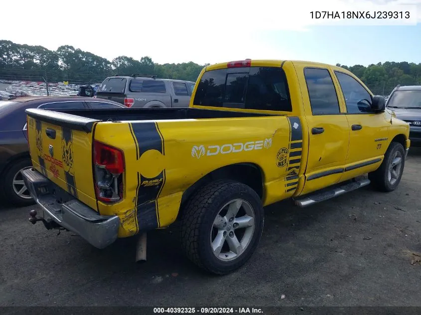 2006 Dodge Ram 1500 Slt VIN: 1D7HA18NX6J239313 Lot: 40392325