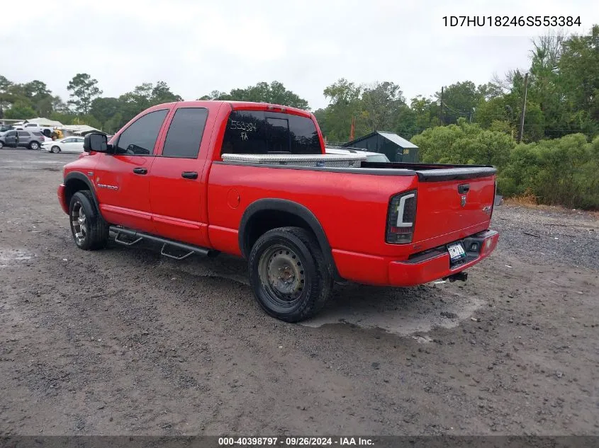 2006 Dodge Ram 1500 Slt/Trx4 Off Road/Sport VIN: 1D7HU18246S553384 Lot: 40398797