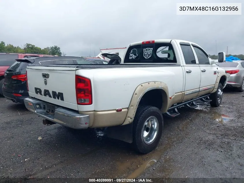 2006 Dodge Ram 3500 Laramie VIN: 3D7MX48C16G132956 Lot: 40399991