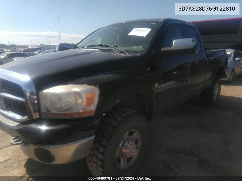 3D7KS28D76G122810 2006 Dodge Ram 2500 St/Slt