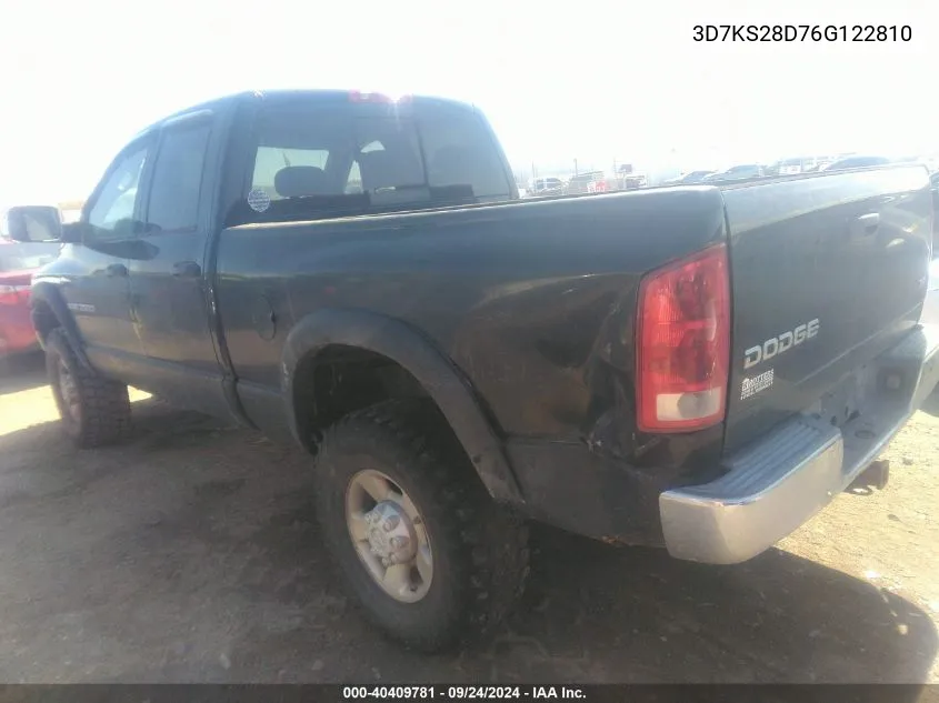 3D7KS28D76G122810 2006 Dodge Ram 2500 St/Slt