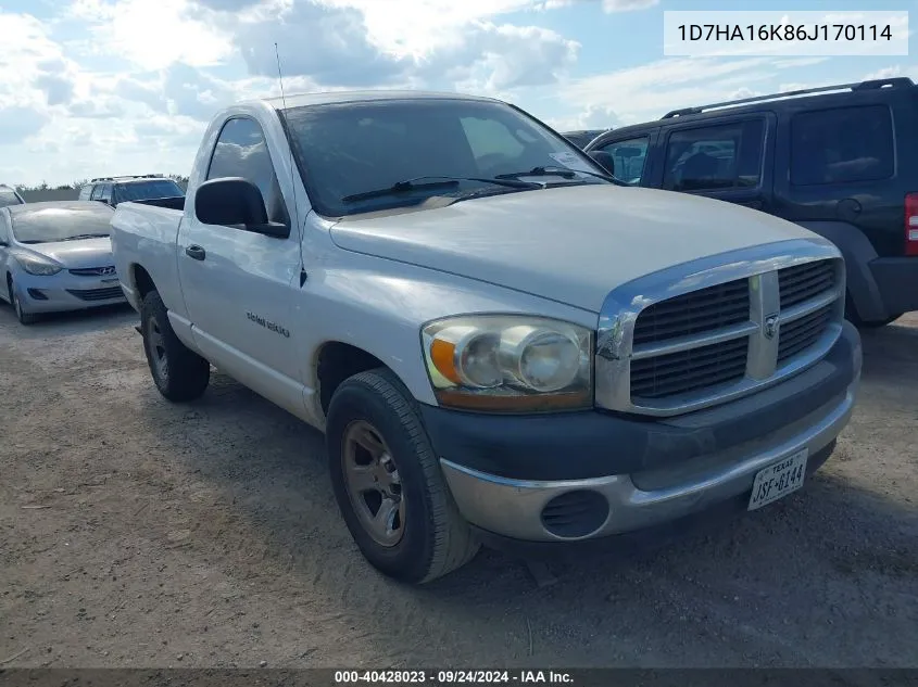 1D7HA16K86J170114 2006 Dodge Ram 1500 St