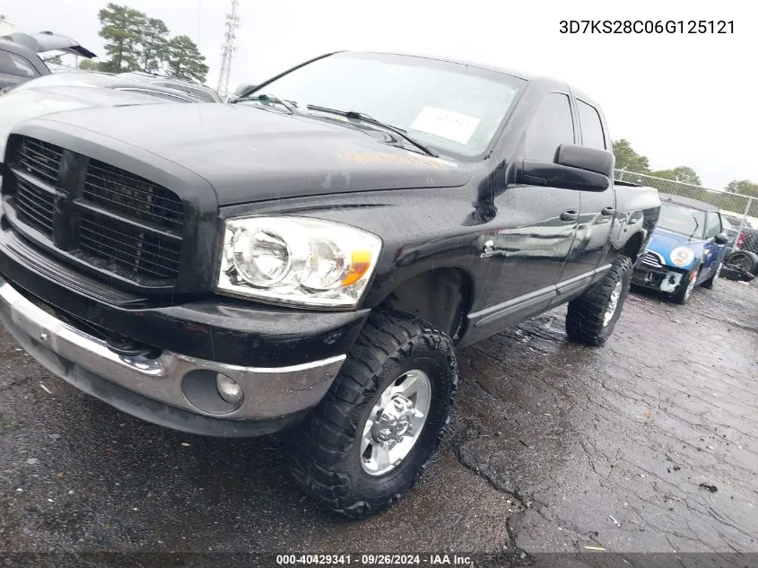 2006 Dodge Ram 2500 Slt/Trx4 Off Road/Sport/Power Wagon VIN: 3D7KS28C06G125121 Lot: 40429341