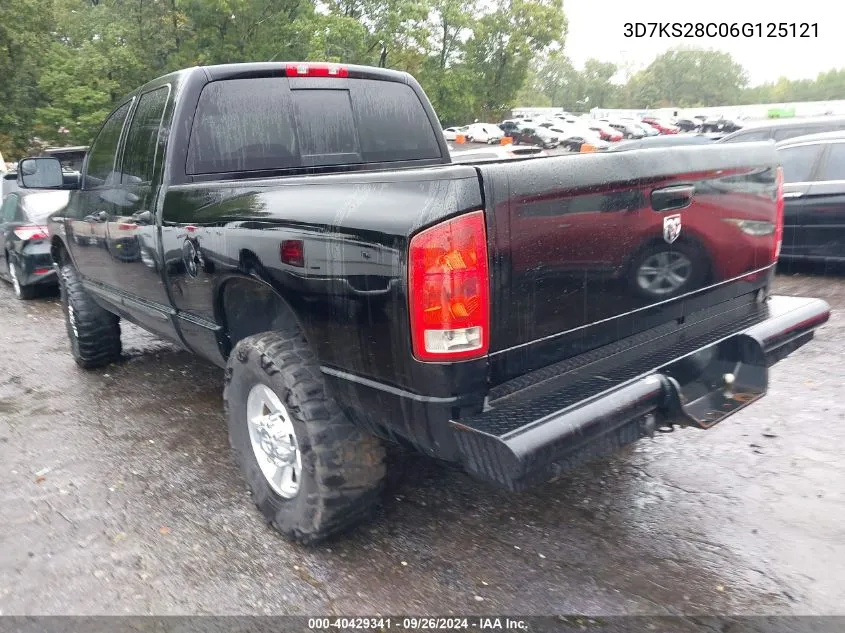 2006 Dodge Ram 2500 Slt/Trx4 Off Road/Sport/Power Wagon VIN: 3D7KS28C06G125121 Lot: 40429341