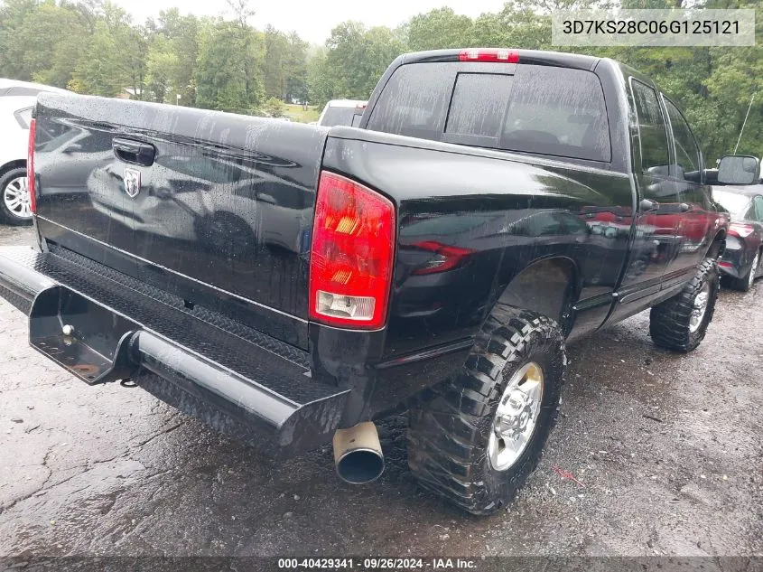 2006 Dodge Ram 2500 Slt/Trx4 Off Road/Sport/Power Wagon VIN: 3D7KS28C06G125121 Lot: 40429341