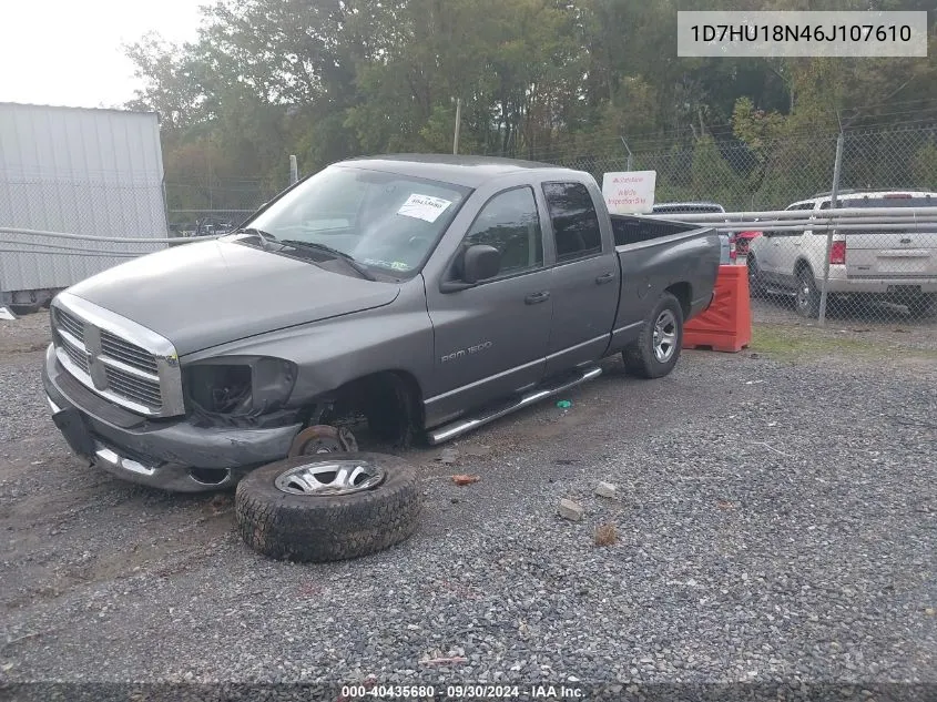 2006 Dodge Ram 1500 Slt VIN: 1D7HU18N46J107610 Lot: 40435680