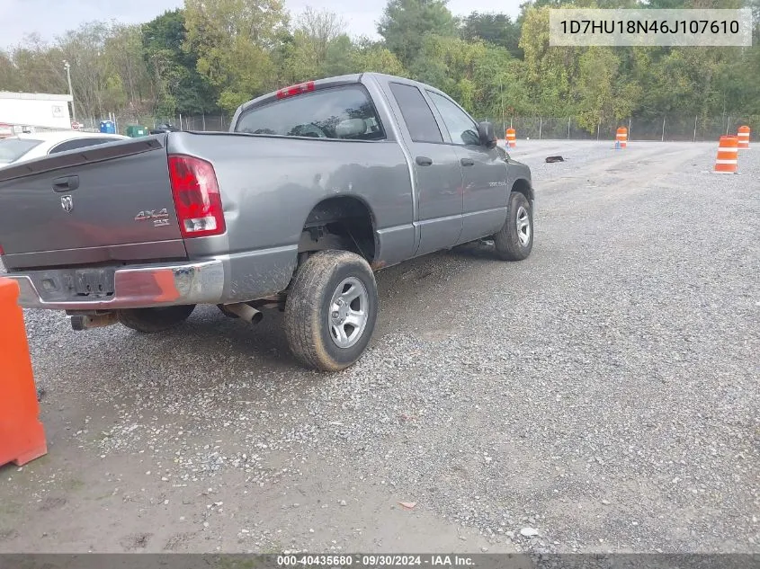 2006 Dodge Ram 1500 Slt VIN: 1D7HU18N46J107610 Lot: 40435680