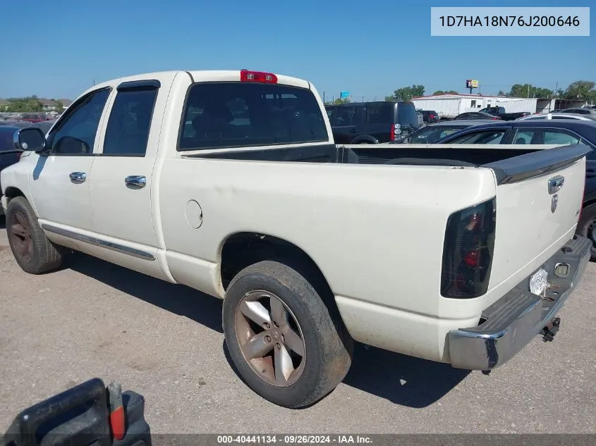 2006 Dodge Ram 1500 St/Slt VIN: 1D7HA18N76J200646 Lot: 40441134