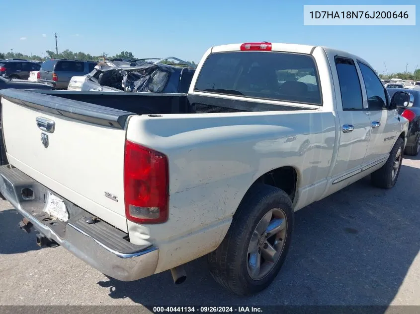 2006 Dodge Ram 1500 St/Slt VIN: 1D7HA18N76J200646 Lot: 40441134