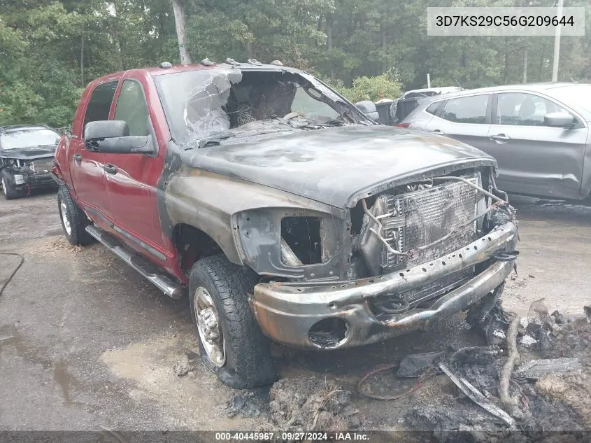 2006 Dodge Ram 2500 Slt VIN: 3D7KS29C56G209644 Lot: 40445967