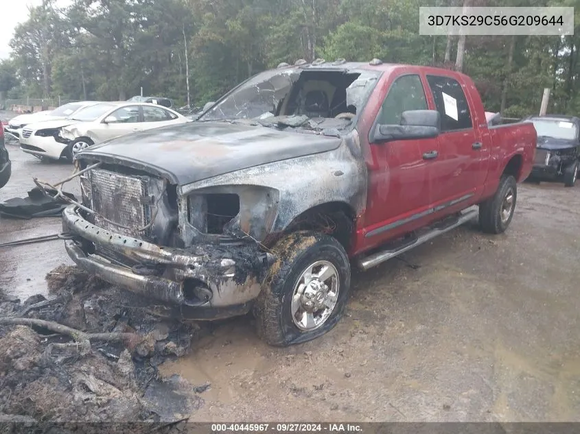 2006 Dodge Ram 2500 Slt VIN: 3D7KS29C56G209644 Lot: 40445967