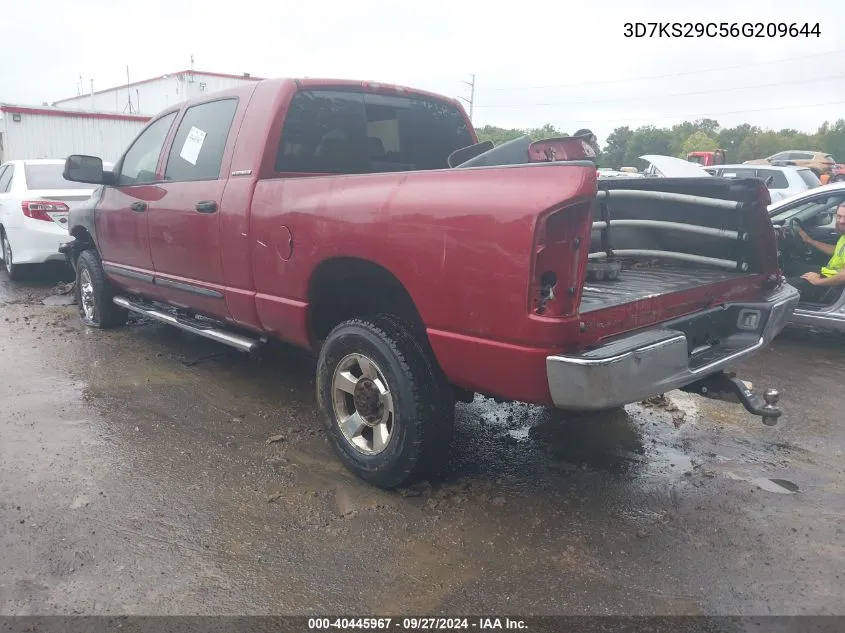 3D7KS29C56G209644 2006 Dodge Ram 2500 Slt