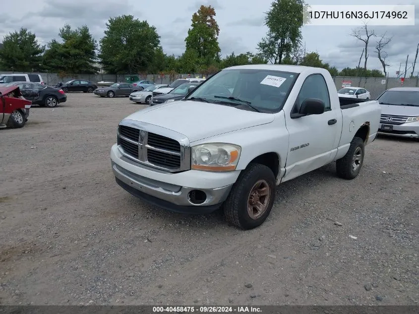 2006 Dodge Ram 1500 Slt/Trx4 Off Road/Sport VIN: 1D7HU16N36J174962 Lot: 40458475