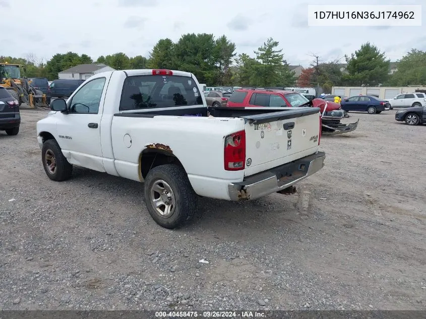 2006 Dodge Ram 1500 Slt/Trx4 Off Road/Sport VIN: 1D7HU16N36J174962 Lot: 40458475